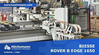 BIESSE ROVER B EDGE 1650 Höchsmann Klipphausen [upl. by Sarajane]