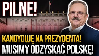 PILNE Marek Jakubiak wystartuje w wyborach prezydenckich quotMusimy odzyskać Polskęquot [upl. by Nivk22]