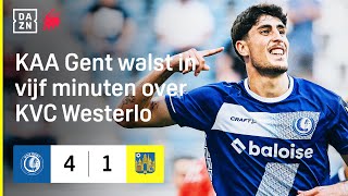 KAA Gent maakt een einde aan de perfecte reeks van KVC Westerlo 🚫👌  Gent vs Westerlo [upl. by Sirak]