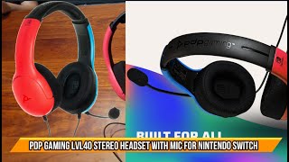 PDP Gaming LVL40 Stereo Headset with Mic for Nintendo Switch [upl. by Notkcorb200]