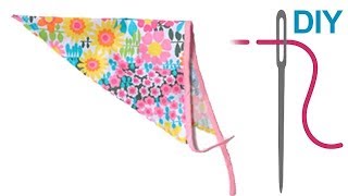 Kopftuch nähen für Anfänger – DIY Kopftuch  Bandana quotMARLAquot [upl. by Philbo149]