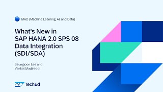 🔵 Whats New in SAP HANA 20 SPS 08 Data Integration SDISDA [upl. by Belen52]