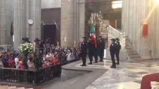 Honores a la Bandera en Catedral  20 de febrero 2015 [upl. by Schweitzer428]