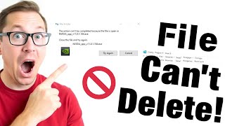 How to Delete Cannot Delete File Fix File is in use Error [upl. by Eimaj]