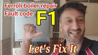 Ferroli Boiler repair in Birmingham F1 fault code no central heating and no hot water GasSafe [upl. by Adnala947]