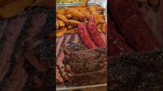 brisket porkribs sausage dinner texas bbq barbecue estoesbbq arre arlington 🔥🔥 [upl. by Hephzipah]