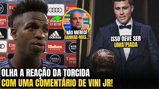 🚨NOSSA VINICIUS JUNIOR DEIXA TORCIDA REVOLTADA COM UM COMENTÁRIO INEXPLICÁVEL [upl. by Utham]