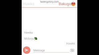 dabi x deku x hawks texting story my au [upl. by Nialb118]