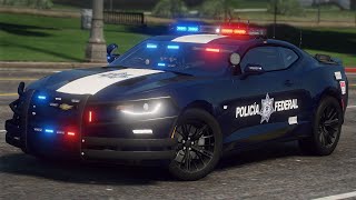 GTA 5 POLICIA  FEDERAL EN CAMARO  PERSECUSIONES EPICA  TheAxelGamer [upl. by Birgitta]