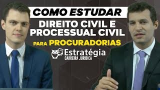 Concursos para Procurador Como estudar Direito Civil e Processual Civil para Procuradorias [upl. by Aicelef897]