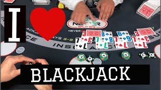 Wild Blackjack Session  Playing the Math VS Forcing The Action [upl. by Iarahs]