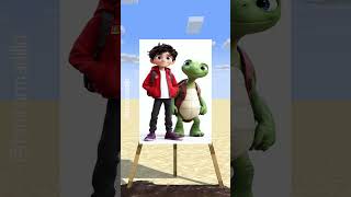 HELP Herobrine Draw JJ AND MIKEY MAIZEN Challenge Bones  Imagine Dragons minecraftanimation [upl. by Ekihc904]