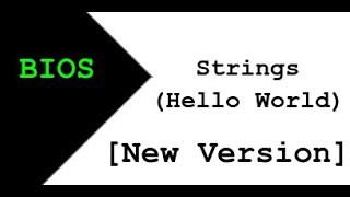 Displaying Strings from the Boot Sector with BIOS Assembly Hello World New Version Ep 7 [upl. by Coulter]