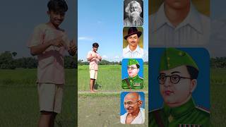 Gandhiji Netaji Bhagat Singh Rabindra nath Tagore  15 August independence day vfx video shrots [upl. by Acinom595]