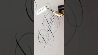 kaligrafia calligraphy handwriting script lettering copperplate writing diy cursive art [upl. by Bobseine]