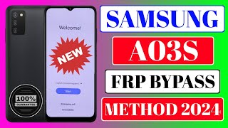 Samsung A03s Frp Bypass 2024  Google Account Remove [upl. by Haneekas365]