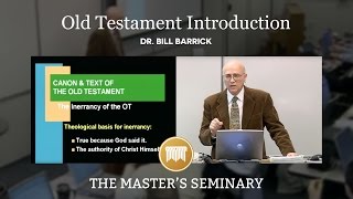 Lecture 2 Old Testament Introduction  Dr Bill Barrick [upl. by Nitnerb]