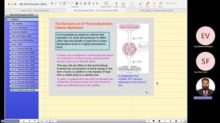 Lectures11 Part B Thermodynamics Heat Engine Thermal Efficiency [upl. by Philipson433]