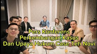 PERS KONFERENS PERKEMBANGAN KASUS DAN UPAYA HUKUM CASE TEH NOVI [upl. by Eitra]