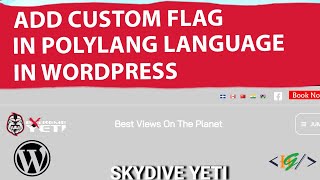 How to Change Language Flag in Polylang Language Switcher Plugin in WordPress  Custom Flags [upl. by Enilram]