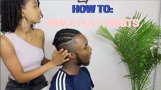 HOW TO MALE FLAT TWISTS  HAIR TUTORIALS FOR MEN [upl. by Vivi]