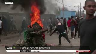 Mozambique  Postelection protest [upl. by Rennug]