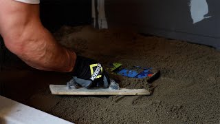 Building a Shower Pan with Deck Mud No Timelapse or Editing [upl. by Cnut]