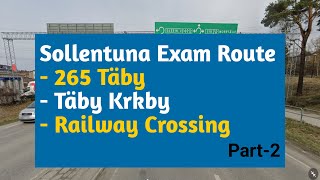 Sollentuna Exam Route TäbyTäby KrkbyKörkortFörarprovteoriprov körprovSweden Driving Licence [upl. by Norrv]