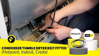 Condenser Tumble Dryer Belt Replaced  EASILY Change Yourself [upl. by Artsa]