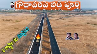 Bridge across Godavari River Completed badrachalam [upl. by Kauppi851]