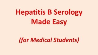 Interpreting Hepatitis B Serology Made Easy with Audio [upl. by Lyon]