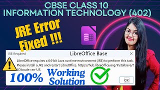 How to Install JRE in LibreOffice Base  Fix JRE Error  Install JRE in LibreOffice Base [upl. by Dareg617]