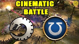 DoW 2 Codex Edition  Cinematic Battle  Ultramarines vs Tyranids [upl. by Htez602]