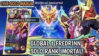 Live Global 1 Fredrinn Solo Rank Bantai Public Setan Ke 73 [upl. by Chui583]