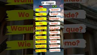 🇩🇪 WFragen auf Deutsch und ihre Bedeutung auf Portugiesisch 🇩🇪Aprender as quotWFragenquot é essencial [upl. by Wallas]