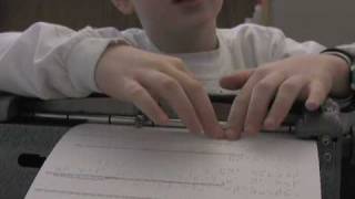 Learning Braille at Jenkins Elementary [upl. by Adaliah201]