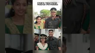 Amaran ❤❤movie real vs reel pair❤ [upl. by Daile]