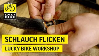 Fahrradschlauch flicken amp Schlauch wechseln  So einfach kannst du deinen Fahrradschlauch reparieren [upl. by Eerb]