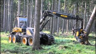 Ponsse Ergo 8w Harvester im Starkholz [upl. by Kacy308]