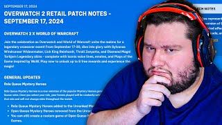 Tanks Got BIG NERFS  Overwatch 2 Season 12 Midseason Patch Notes [upl. by Wehtta]