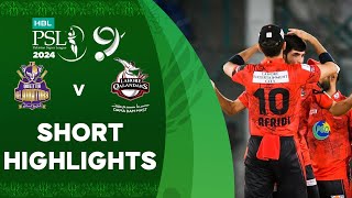 Short Highlights  Quetta Gladiators vs Lahore Qalandars  Match 28  HBL PSL 9  M1Z2U [upl. by Mueller]