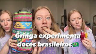 Gringa experimenta doces brasileiros🇧🇷 [upl. by Adrell]