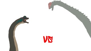 Brachiosaurus vs Sauroposeidon DC2 [upl. by Nyleak]