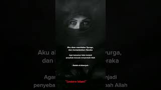 Rabiah al Adawiyah Membakar surga dan neraka motivationalquotes katakatabijak [upl. by Hemphill]