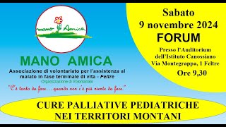 registrazione forum Mano Amica Feltre 9 11 24 [upl. by Znerol]