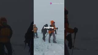 Sherpas Carrying 100kg on Everest 😱 Subscribe For More facts adventure [upl. by Gurtner]