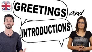 English Greetings and Introductions  Spoken English [upl. by Sylram698]