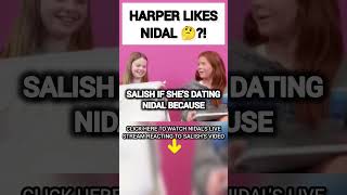 Harper Zilmer Has A CRUSH On Nidal Wonder thats why She asked Salish Matter😱😳 nalish trend sad [upl. by Hgeilhsa]