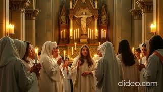 PANIS ANGELICUS Latin Gregorian chant in Arabic version 1 [upl. by Yanal]