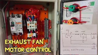 Exhaust Fan Motor Control Overview and Diagram  Local Electrician [upl. by Enilrad]